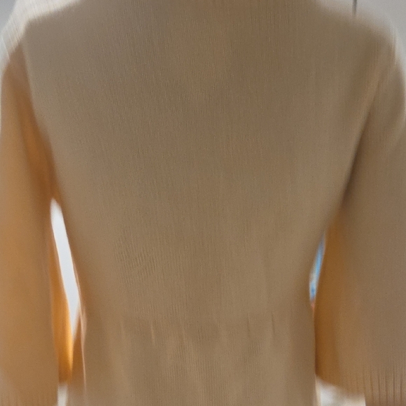 Chic wool  Beige Knit Women's Blouse - Picture 6 of 13